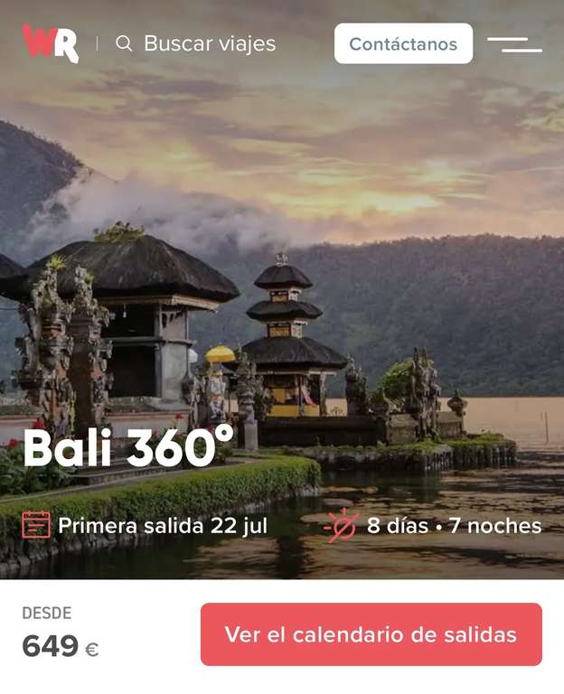 Viaje en grupo a Bali desde 649€ (Finales de Octubre)