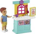 Barbie Skipper Muñeco bebé con Cocina de Juguete y Accesorios para Jugar