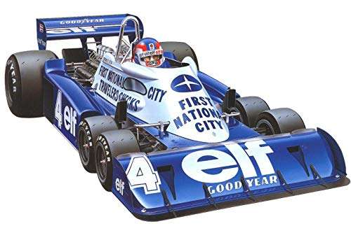 Maqueta Tamiya del F1 Tyrrell P34 de 6 ruedas del G.P. de Mónaco de 1977 en escala 1:20
