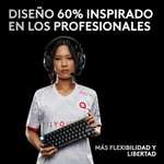 Logitech G PRO X 60% LIGHTSPEED, Miniteclado inalámbrico para gaming, mecánico compacto, RGB LIGHTSYNC