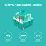 HyperX Teclado mecánico Alloy 60 Switches táctiles Aqua