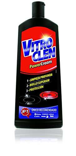 2 X Vitroclen Limpiador de Vitrocerámica en crema, acción protectora y desengrasante - 2 X 450 ml (3.25 UD)