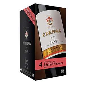 Ederra Crianza - Vino tinto DO Rioja, 100% Tempranillo -Estuche 4 botellas 75cl (compra recurrente)