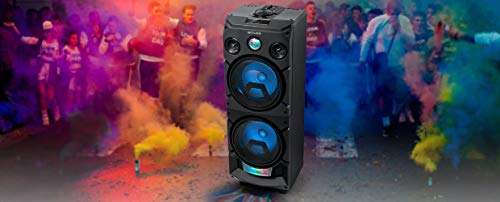 Muse DJ Altavoz para Fiestas 400W con Bluetooth Radio FM USB AUX 2X MICROS