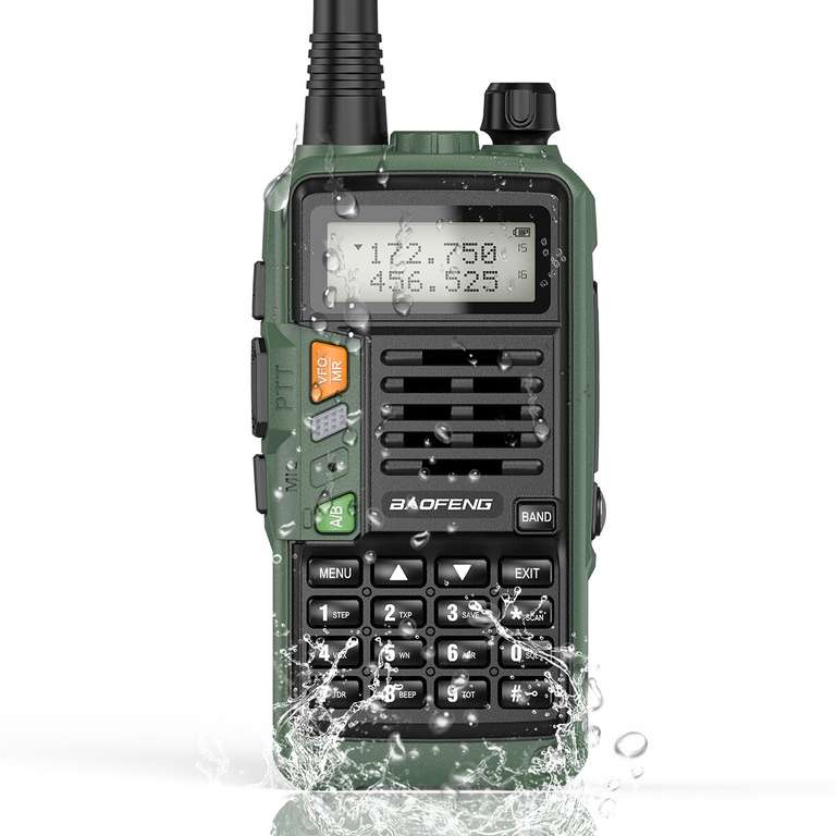 BAOFENG UV S9 Plus potente transceptor de mano con UHF VHF de doble banda de largo alcance Walkie Talkie Ham UV5R radio de dos vías