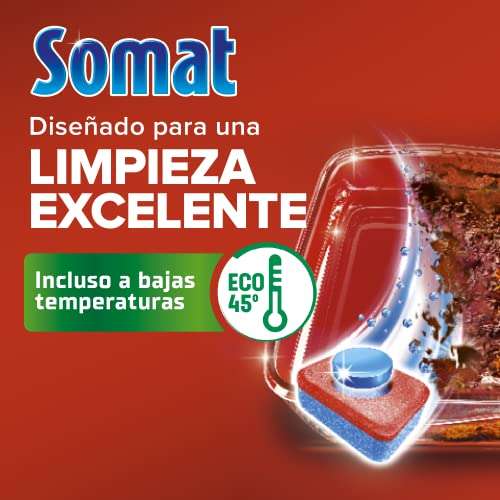 Somat Todo en 1 Pastillas Detergente para Lavavajillas (45 lavados