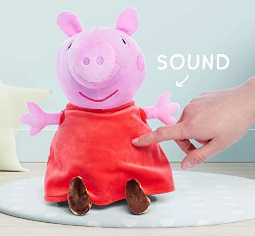 Simba Toys - Peluche Peppa Pig con sonido, Material Suave y Agradable 25cm