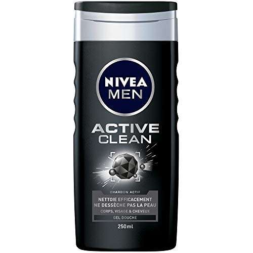 Nivea Men Gel de ducha Active Clean 250 ml – Edición limitada de Marquihos PSG