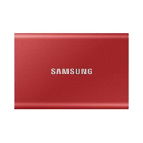 Samsung Portable SSD T7 2TB PCIe NVMe USB 3.2 Rojo - Disco Duro Externo