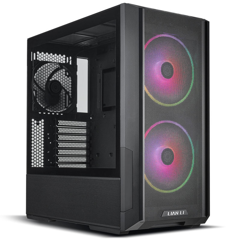 Caja PC ATX Lian Li LANCOOL 216 Mesh RGB Negra | 2x 160 mm ARGB + 1x 140 mm PWM, USB-C, cristal templado