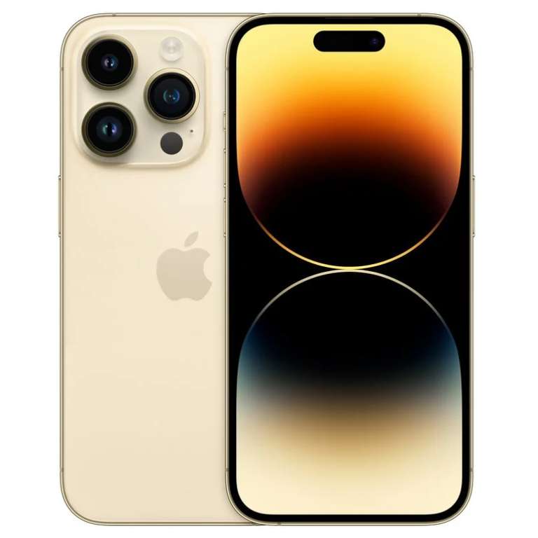 Apple iphone 14 pro max 128gb oro / morado oscuro