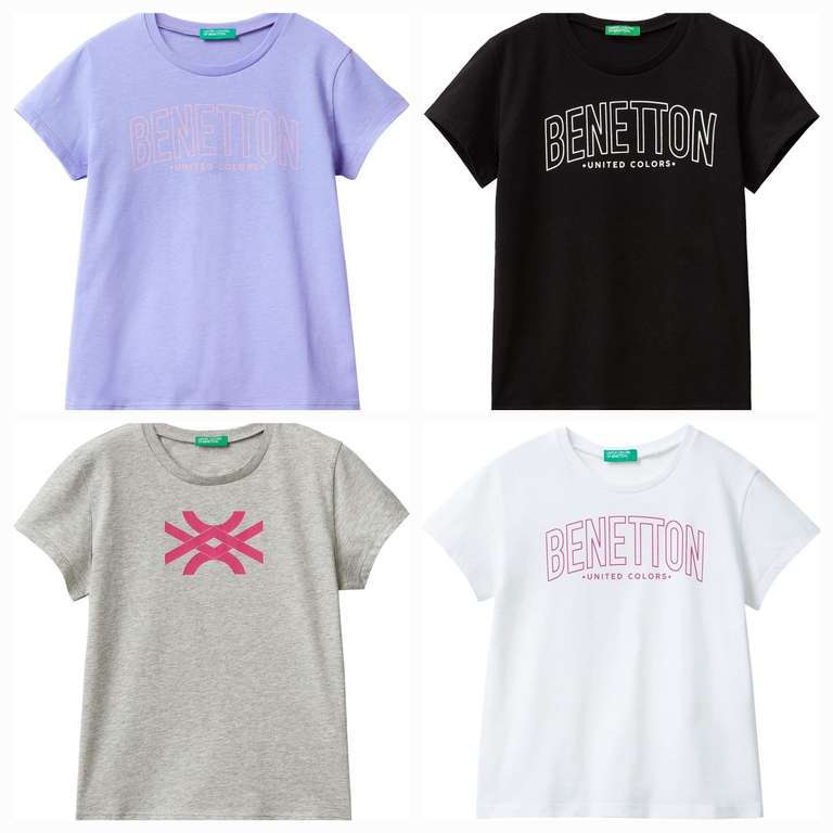 Camisetas United Colors of Benetton Niñas (tallas 130, 140, 170, S y XL)