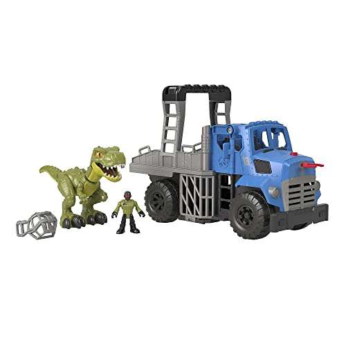 Imaginext Jurassic World 3 Camión transportador de Dinosaurios con accesorios