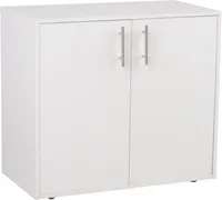 Armario bajo ropa sucia, puerta color blanco de 70x40x42 cm con 1 puerta