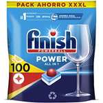 Finish Powerball Power All in 1 Pastillas para el lavavajillas Limón, 100 pastillas