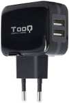 TooQ Cargador de Pared 2 USB 17W 3.4A AiPower para iPhone, Samsung y Tablets