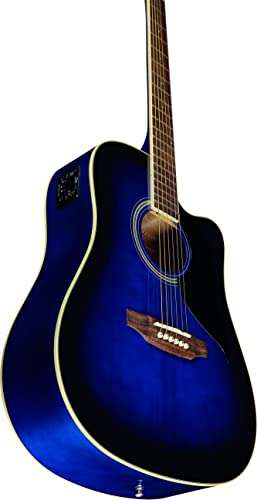 EKO Ranger CW EQ Blue Sunburst - Guitarra acústica con ecualizador,