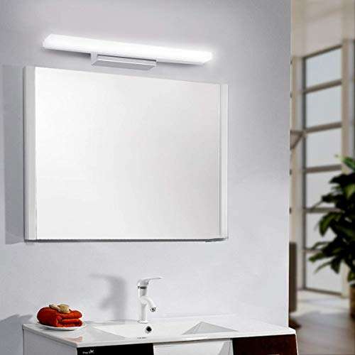 Luz para Baño, Luz Armario con Espejo Lámpara Baño IP44 40 cm, Luz Blanca 4000 K [Clase de eficiencia energética F]