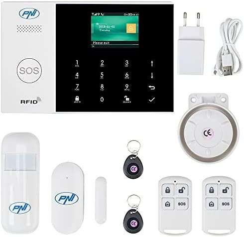 Sistema de Alarma inalámbrico PNI SafeHouse HS600 WiFi gsm 4G, admite 90 Zonas inalámbricas y 3 Zonas Cableadas