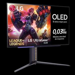 Monitor Gaming OLED LG UltraGear Edición League of Legends| 27", QHD, 240Hz, 0,03ms