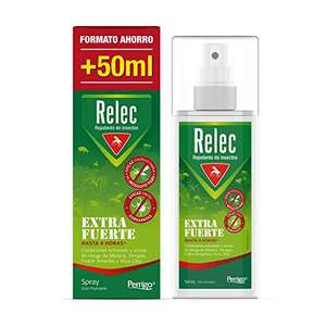 Relec Extra Fuerte Antimosquitos, Repelente de Mosquitos, Eficaz Contra El Mosquito Tigre, Loción 125 ml