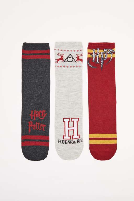 Pack 3 calcetines algodón Harry Potter