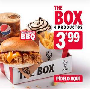 (KFC) THE BOX: 4 Productos por 3,99€