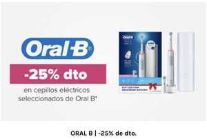 -25% de descuento en cepillos eléctricos seleccionados de la marca ORAL B.
