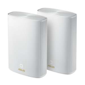 ASUS ZenWiFi XP4 Whole Home Mesh WiFi 6 System (2 Pack Blanco): Cobertura hasta de 410m2, configuración sencilla,