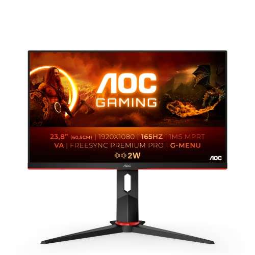 AOC Monitor Gaming 24G2SAE- 24" Full HD, 165Hz,