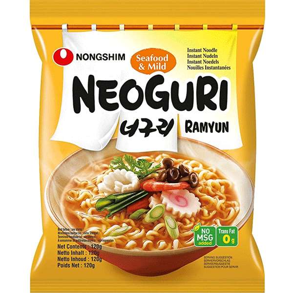 Noodles ramen coreanos diferentes sabores