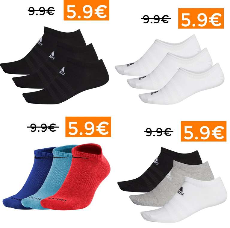 Pack de 3 pares de calcetines ADIDAS (también algunos de Nike) - Varios modelos