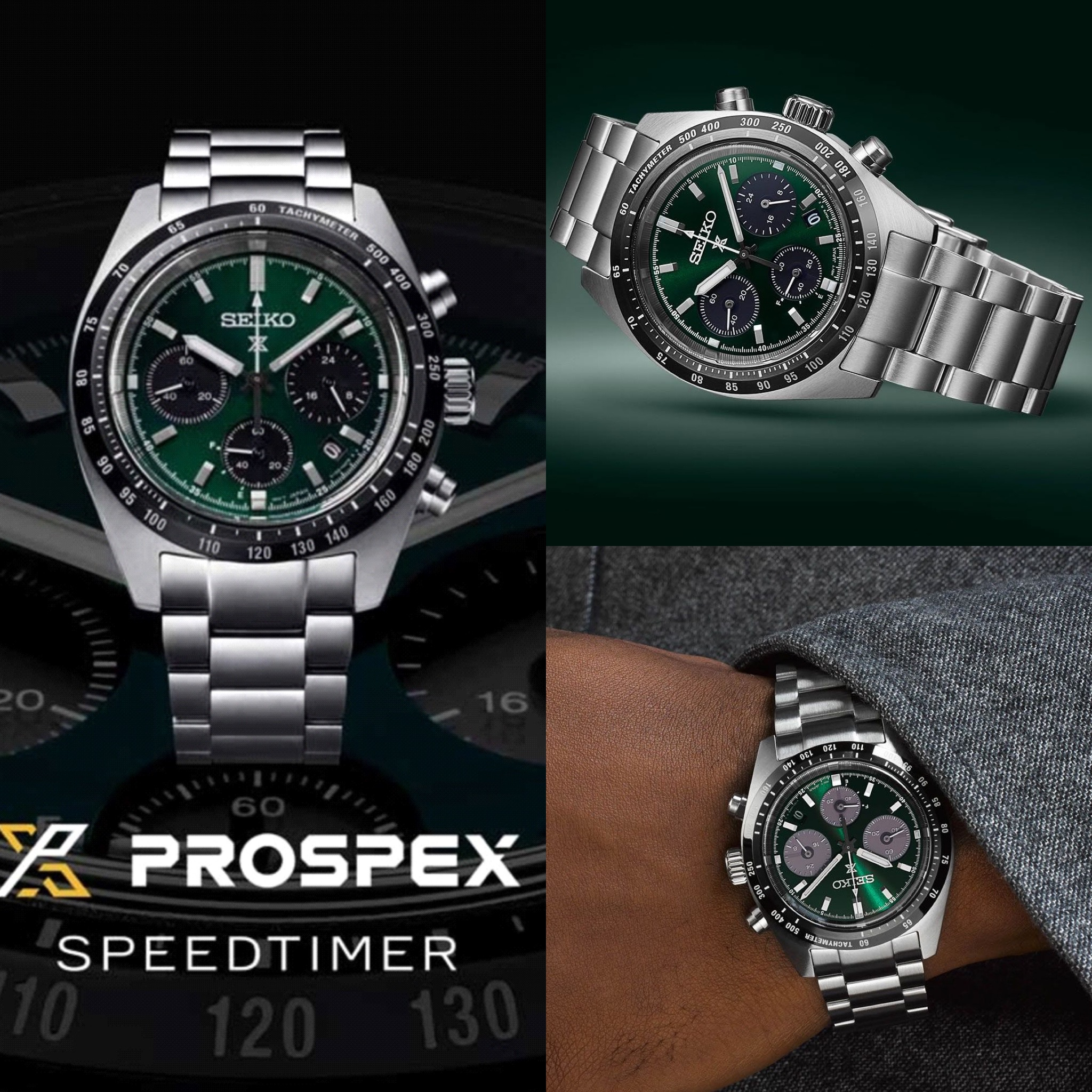 Reloj SEIKO Prospex Speedtimer Chrono SSC933P1 | SOLAR (V192, 6 meses reserva) | ZAFIRO | Caja 39mm | 10ATM/100m