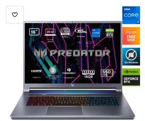 Acer Predator Triton 500 SE PT516-51s-79HF Intel Core i7-11800H/16GB/1TB SSD/RTX 3060/16"