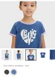 Levi's camiseta de Corazones en color azul de 2 a 8 años salvo 6 años y en negro 3 y 5 años. De 10 a 14 años en descripción.