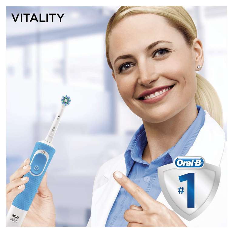 Oral-B Vitality 100 Cepillo de Dientes Eléctrico con Mango Recargable - Versión Anterior