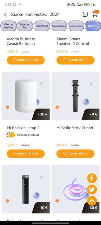 Trípode con Bluetooth Xiaomi (3'2€ con mi points)