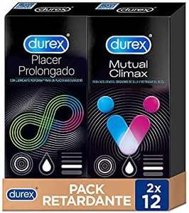 Durex Pack Retardante Preservativos Placer Prolongado + Mutual Climax - 24 Condones (recurrente)