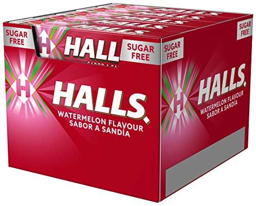 Halls Sandía - Caramelo duro - Caja con 20 Sticks de 32 g [0'47€/ud]