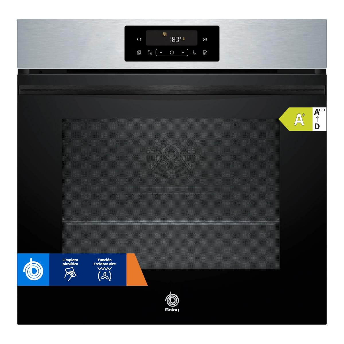 Balay, Horno multifunción Pirólítico - Freidora de aire, negro, 3HB4821X3