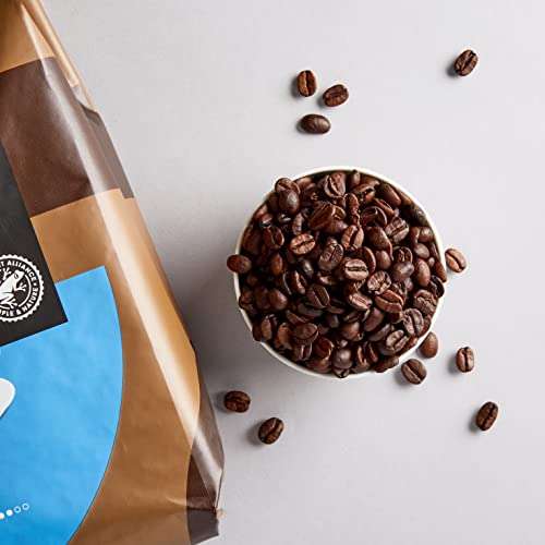 Marca Amazon - Solimo Café descafeinado en grano, 2 kg (2 packs de 1 kg)