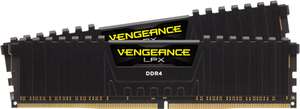 Corsair CMK64GX4M2E3200C16 Vengeance LPX 64 GB (2 x 32 GB) DDR4 3200 MHz C16 XMP 2.0 Módulo de Memoria de Alto Rendimiento, Negro