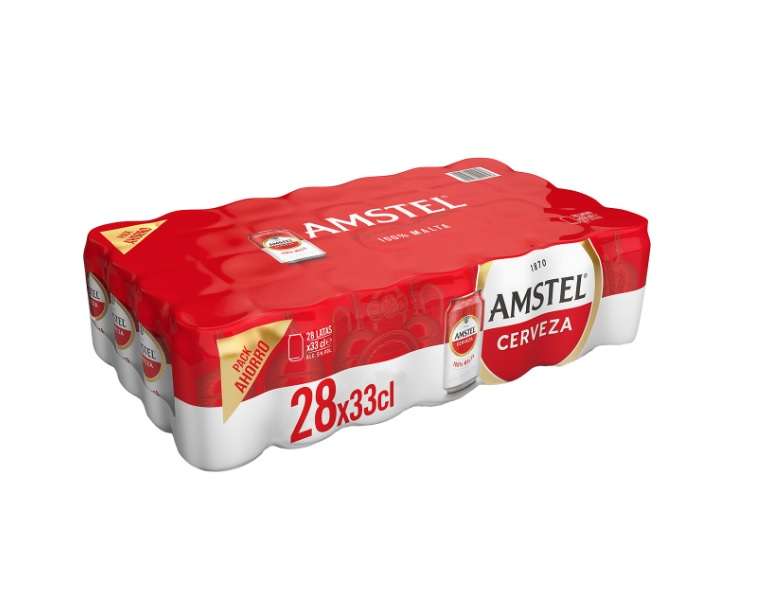 112 latas de Cruzcampo/ Amstel