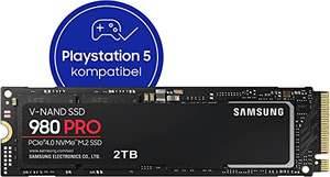 Samsung 980 PRO 2 TB PCIe 4.0 (up to 7,000 MB/s) NVMe M.2