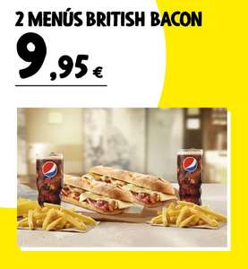 2 Menús British Bacon por 9'95€