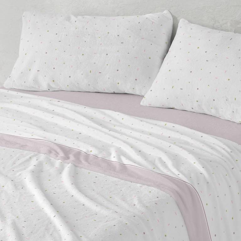 Burrito Blanco | Sábanas de Coralina | Cama de 135cm. (+Medidas Disponibles) | Diseño 997 | Color Nude (135×190/200cm.)
