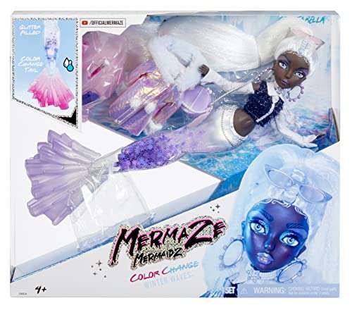 MERMAZE MERMAIDZ Winter Waves - CRYSTABELLA - Incluye muñeca de Moda Sirena