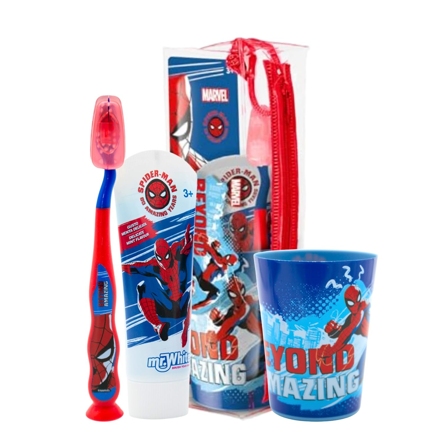 Mr White Jr Estuche con Set Escolar de Spider-Man
