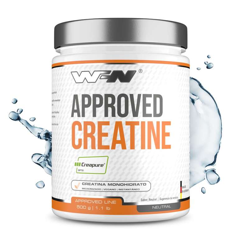 WFN Approved Creatine - Creapure - Neutro - 500 g - Creatina monohidratada
