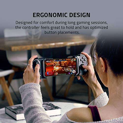 Razer Kishi para iPhone - Controlador de Juegos para teléfonos Inteligentes, conexión USB-C,diseño ergonómico, Ajuste para teléfonos móviles